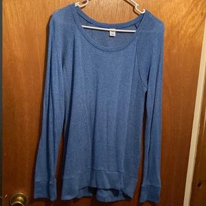 Old Navy blue textured long sleeve